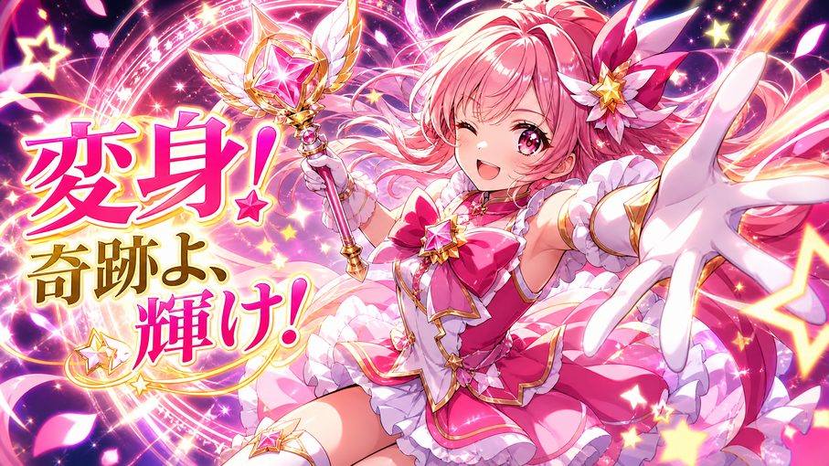 青柠视频魔法动漫-少女变身特效动漫演示